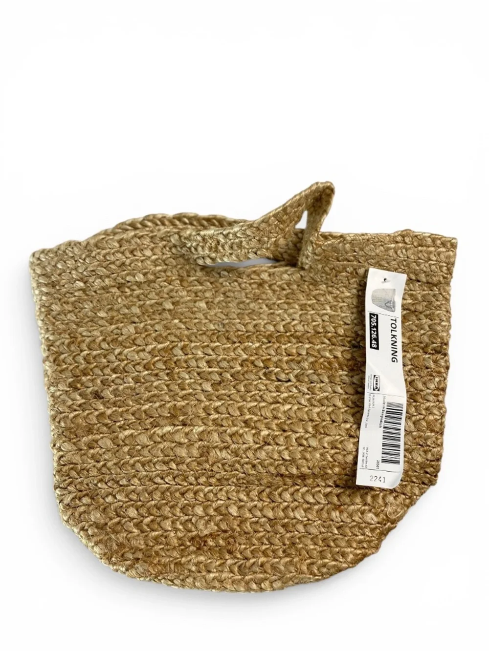Ikea Tolkning Hanging Jute basket - NWT